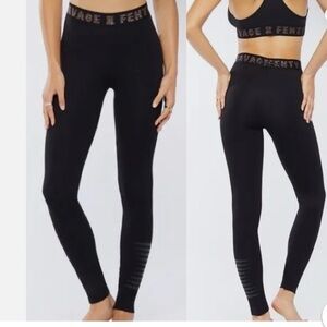 Women’s Savage X Fenty Black Forever Savage Jersey Legging Sparkle Logo Band S/M